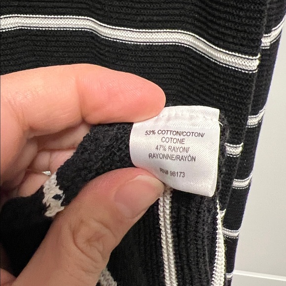 W by Worth Black and White Midi Dress - Picture 7 of 8